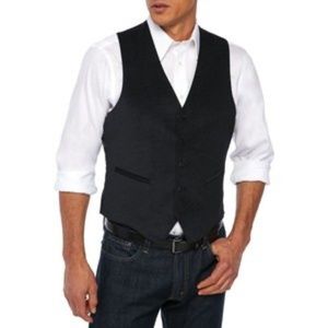 Madison Black Vest Velvet feel & look (Men's)